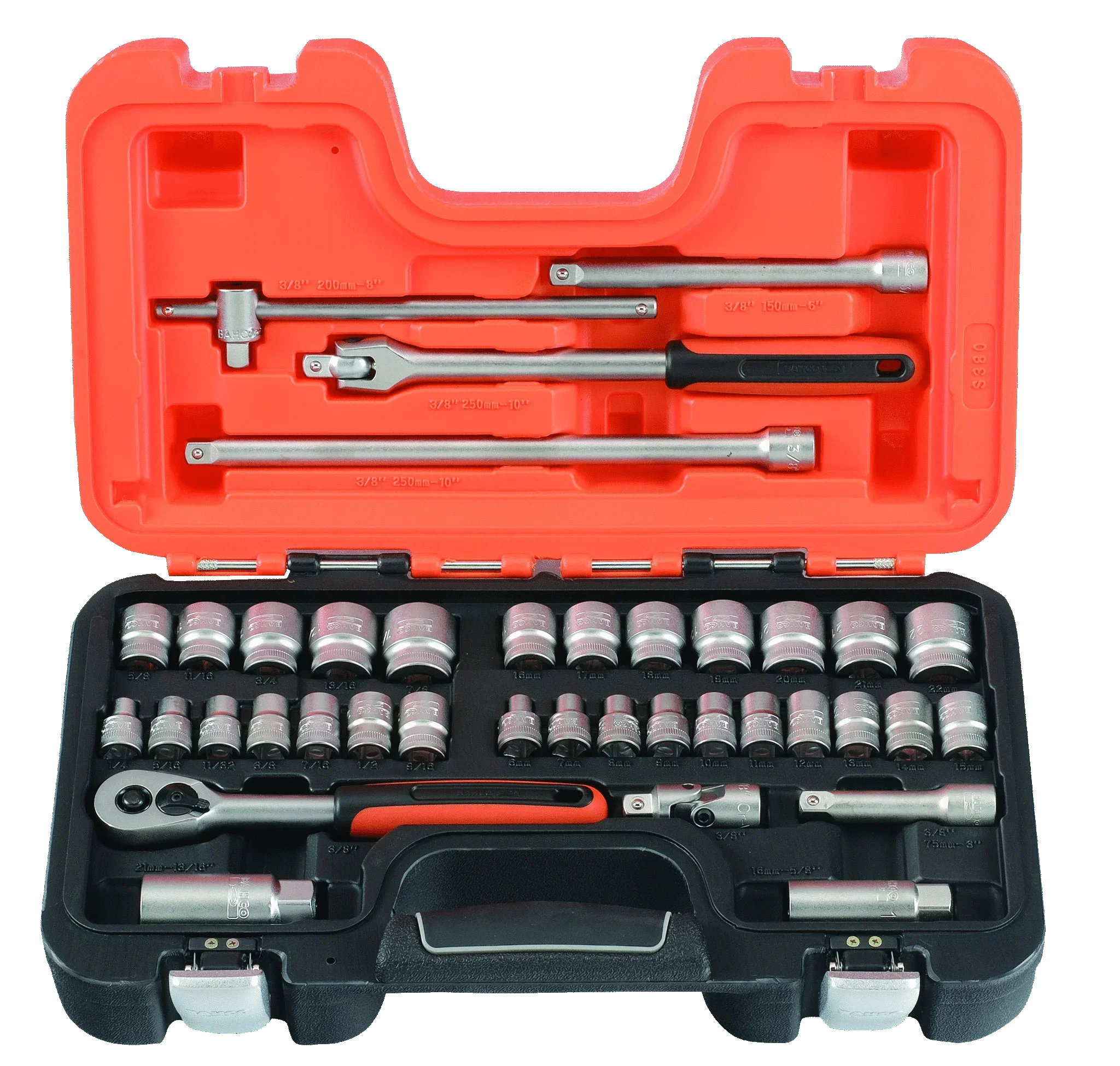 3/8" Набор торцевых головок. 38 предметов Bahco S380