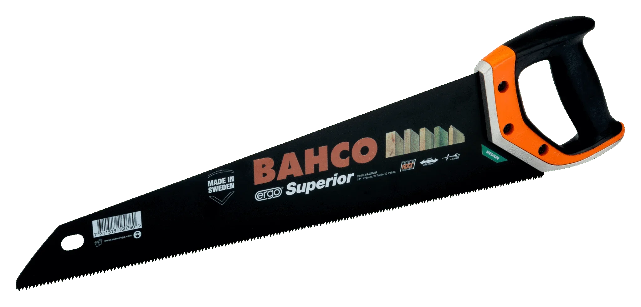 Ножовки с рукояткой ERGO™ Bahco 2600-19-XT-HP